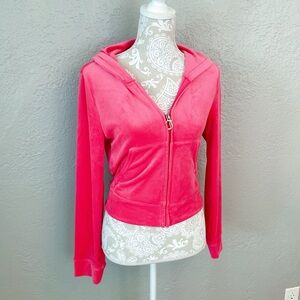 Juicy Couture Velour Zip-Up Hoodie – Women’s Size Medium